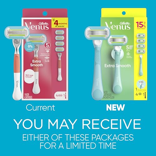Refill blades for Gillette Venus Extra Smooth providing long-lasting smoothness.