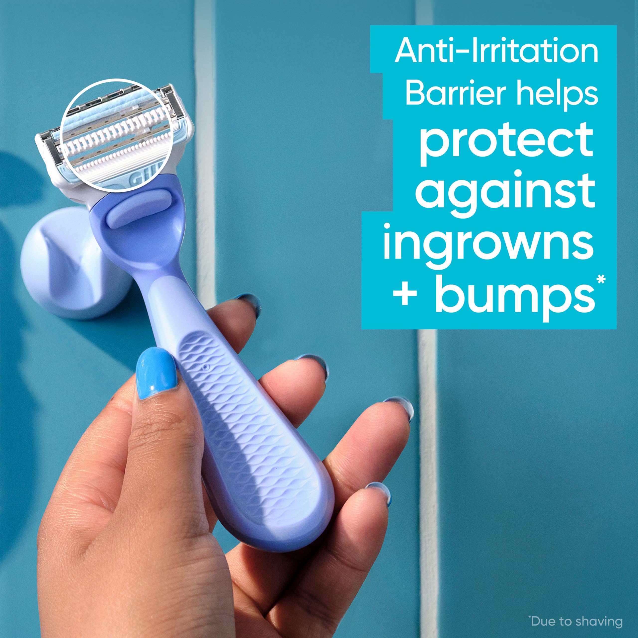 Gillette Venus Extra Smooth Sensitive Razor, extra-smooth-razor focus for sensitive skin.