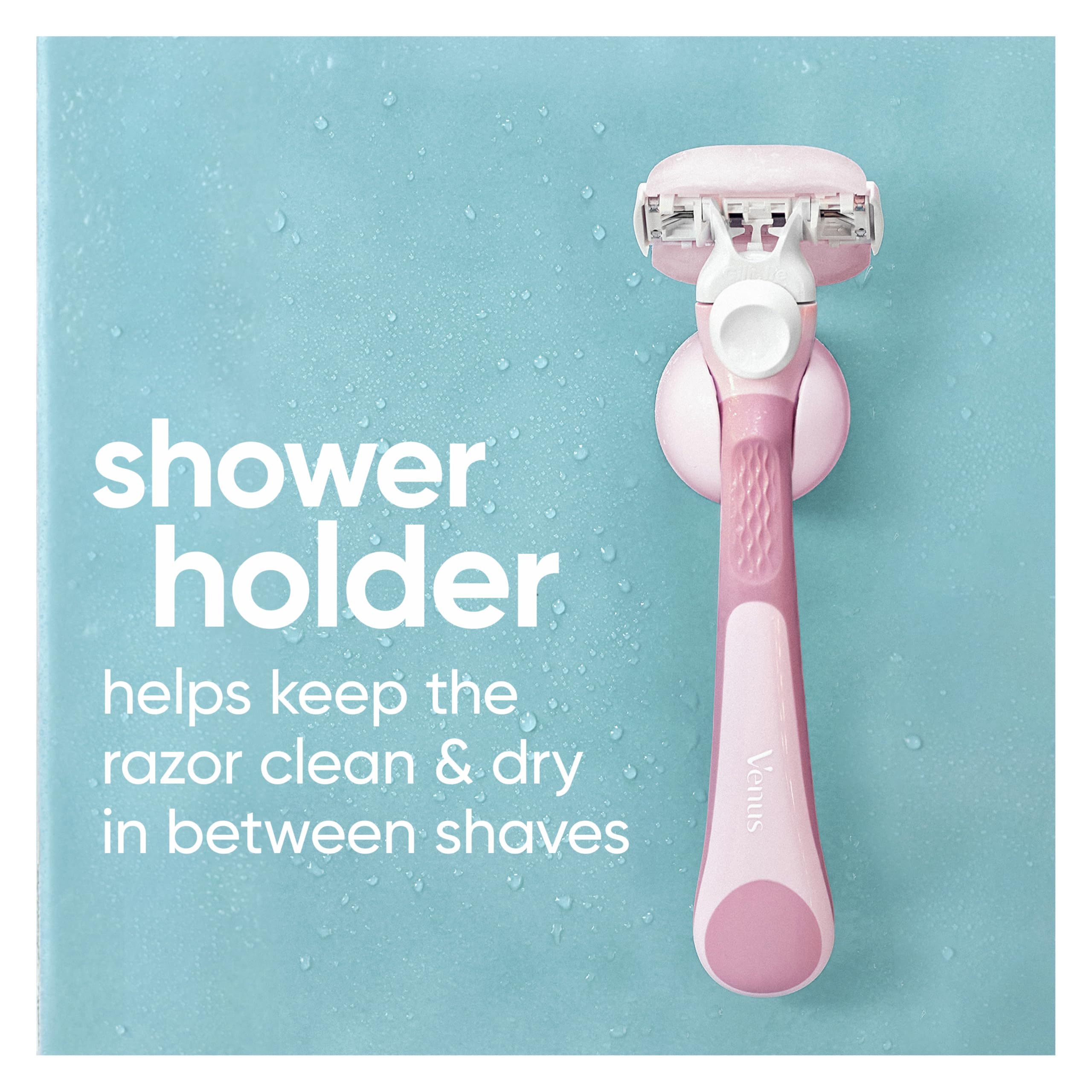 Holiday gift-ready packaging featuring Venus ComfortGlide razor and gel bars.