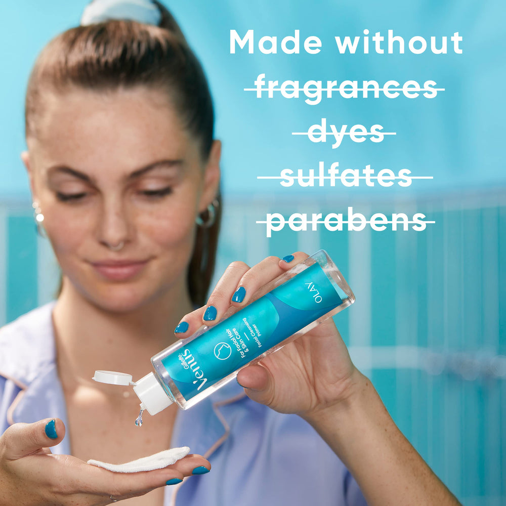 Hydrating finish from Venus primer after dermaplaning for instant moisture