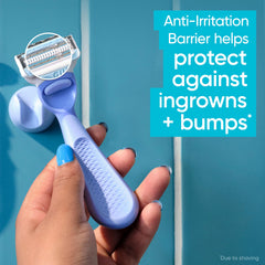 Close-up of Gillette Venus Intimate Razor small head design.