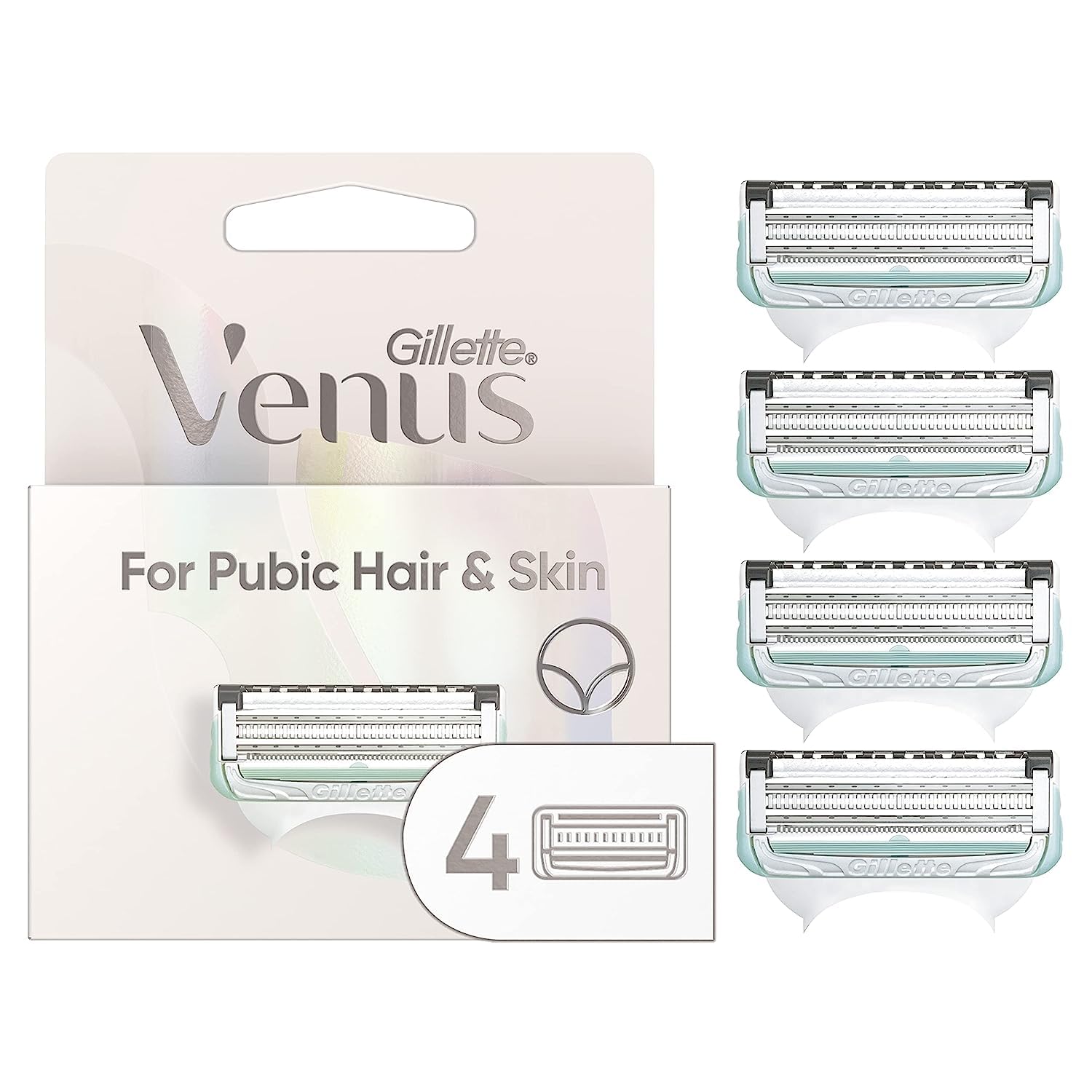 Gillette Venus intimate refills four-pack for a smooth shave
