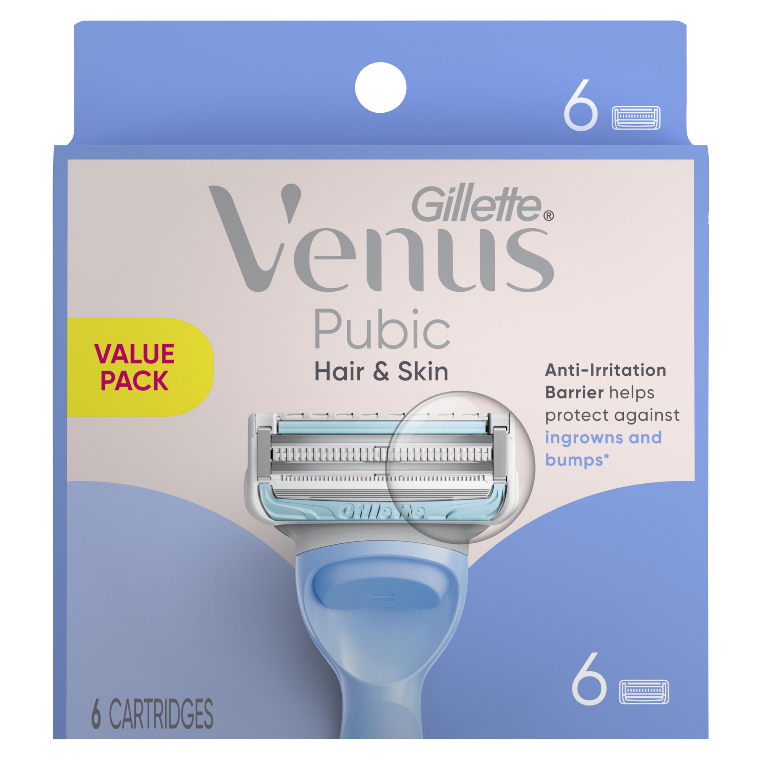 Precision trimmer feature of Gillette Venus Intimate Razor near bikini area.