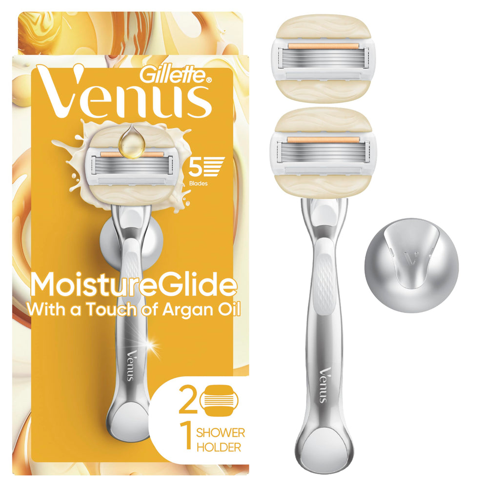 Gillette Venus Moistureglide 2in1 shave bar demonstrates hydrating lather for smooth skin