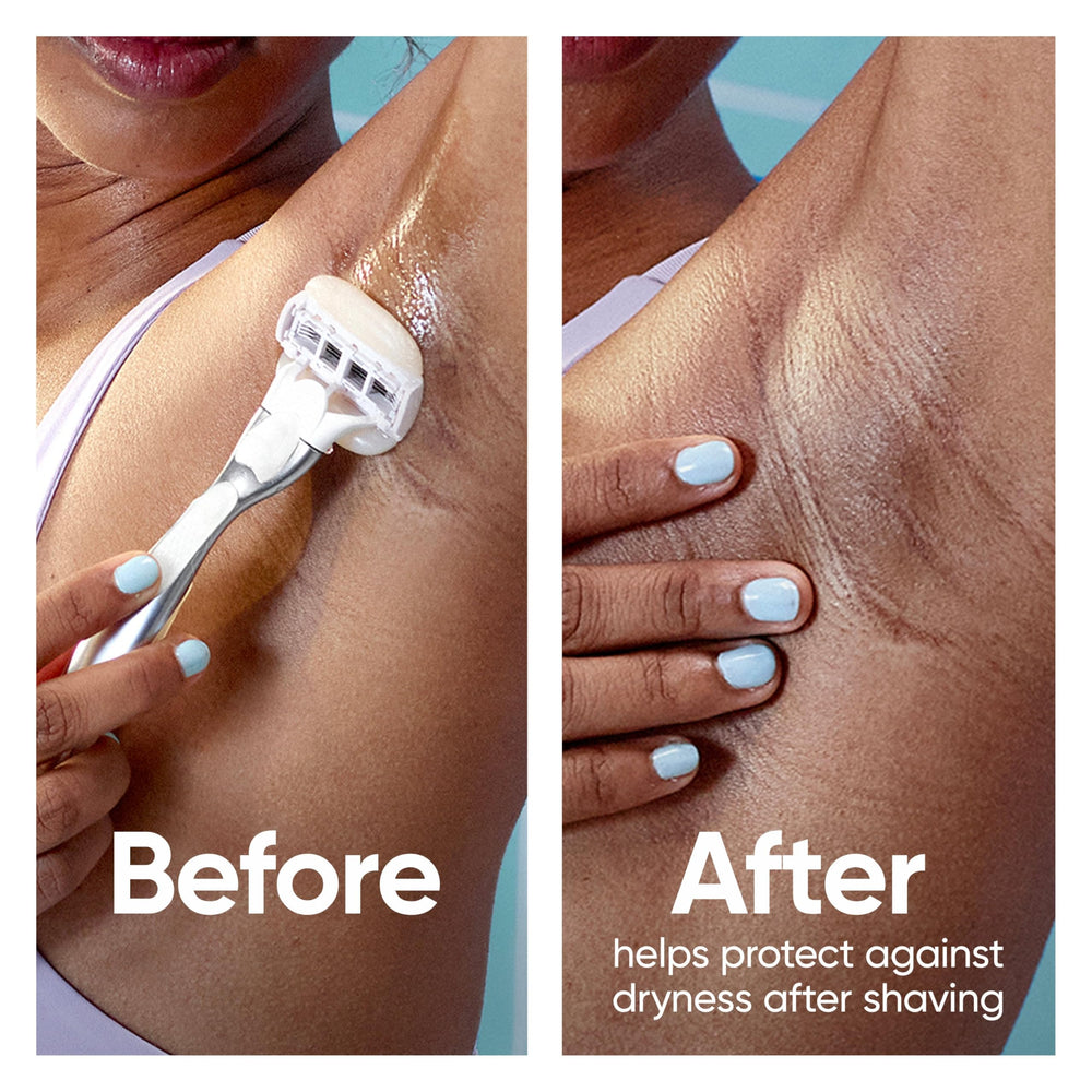 Gillette Venus MoistureGlide dermatologist-accredited close-up badge
