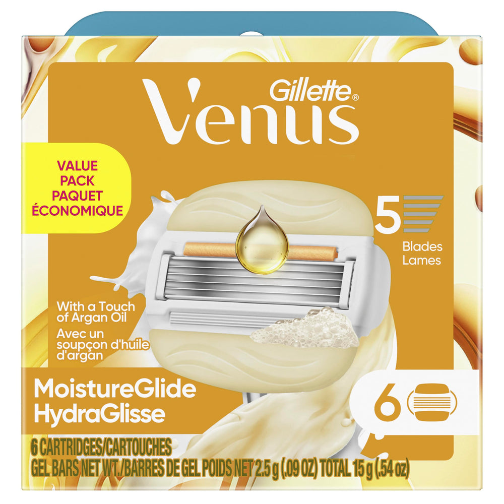 Pack of ready-to-use razor refills for convenient dry skin shaving.
