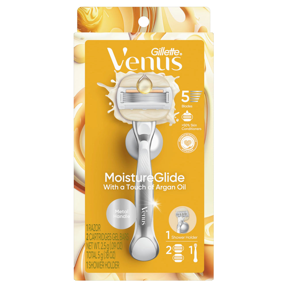Sleek design and smooth glide create a comfortable shaving ritual