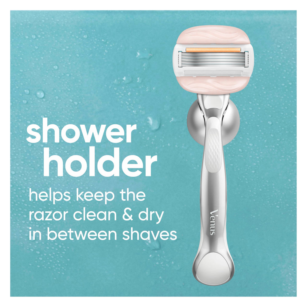 Shower holder keeps the Venus Moistureglide dry between shaves