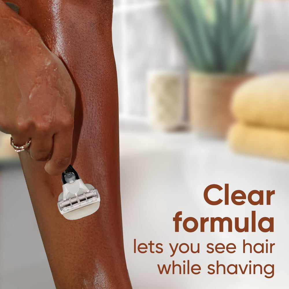 Vanilla and honey scent close-up evokes a pleasant shaving experience.