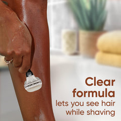Vanilla and honey scent close-up evokes a pleasant shaving experience.