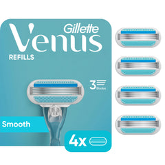 Gillette Venus original 3-blade refill packaging ready for quick replacement.