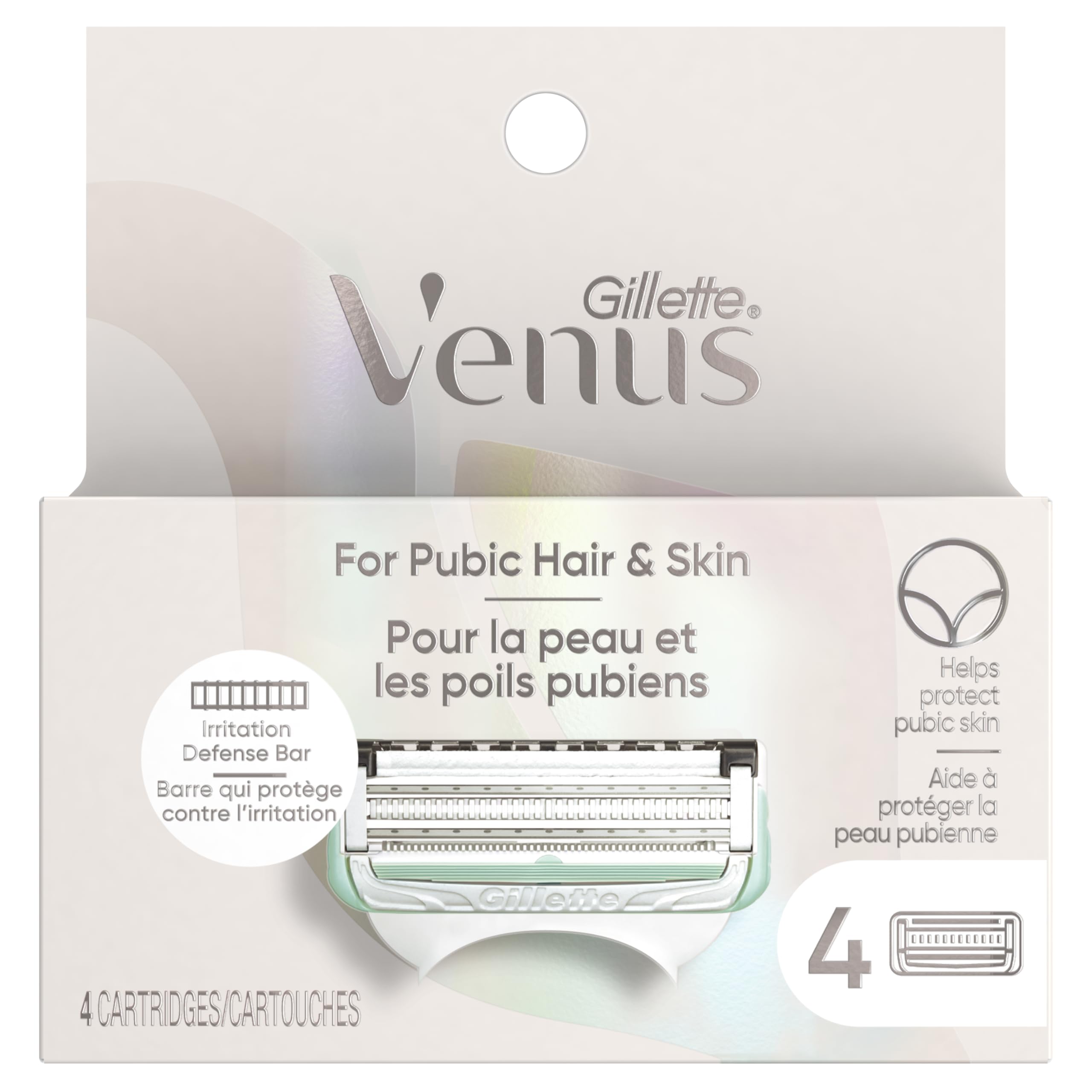 Packaging varies by region for Gillette Venus refills