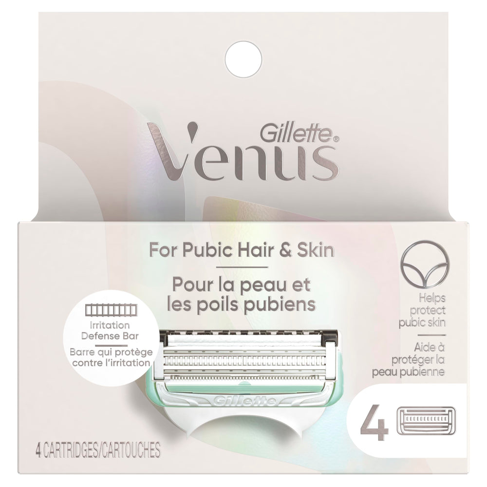 Packaging varies by region for Gillette Venus refills
