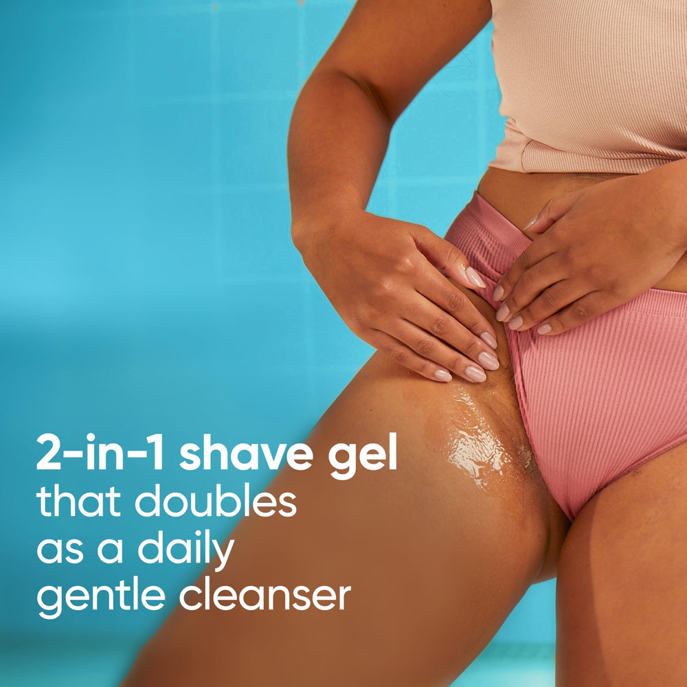 Gillette Venus 2in1 glide formula for shaving protection.