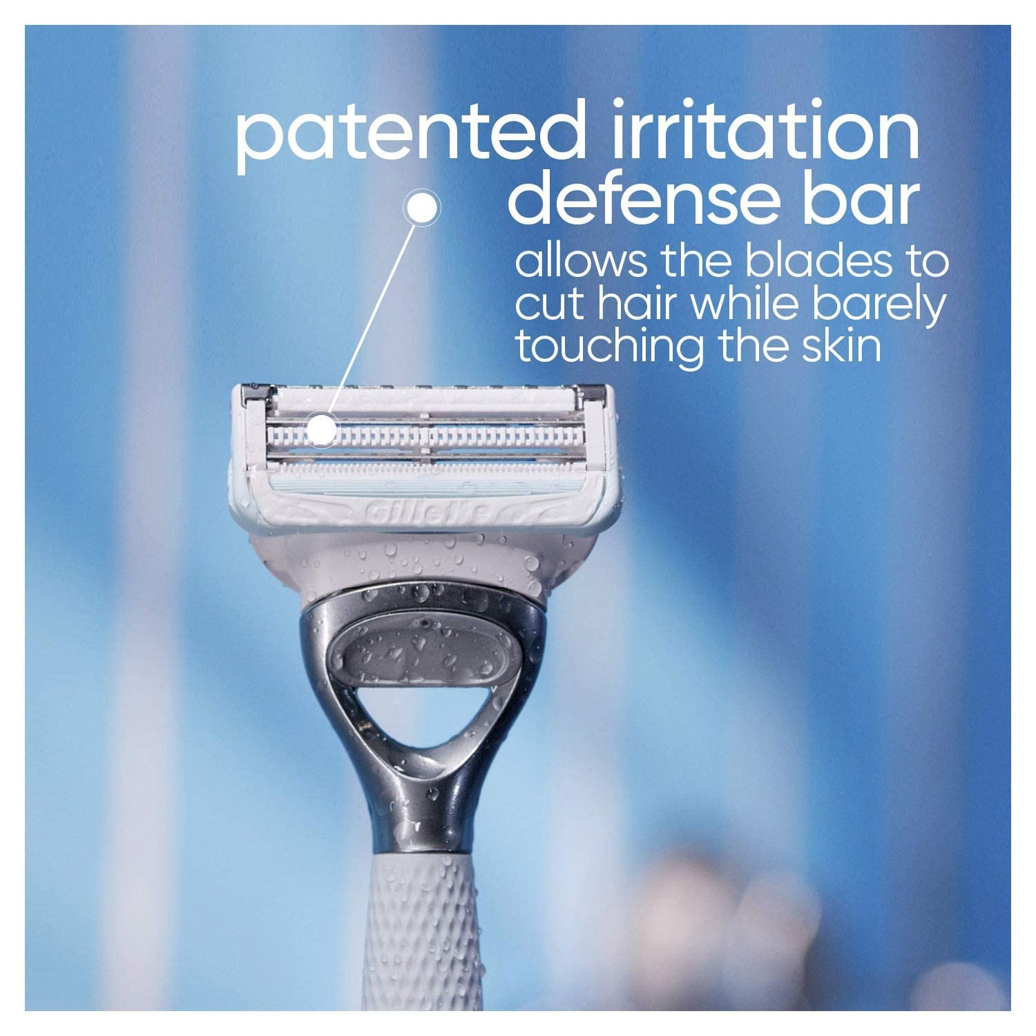 Gillette Venus refill with the precision back trimmer for tricky areas.
