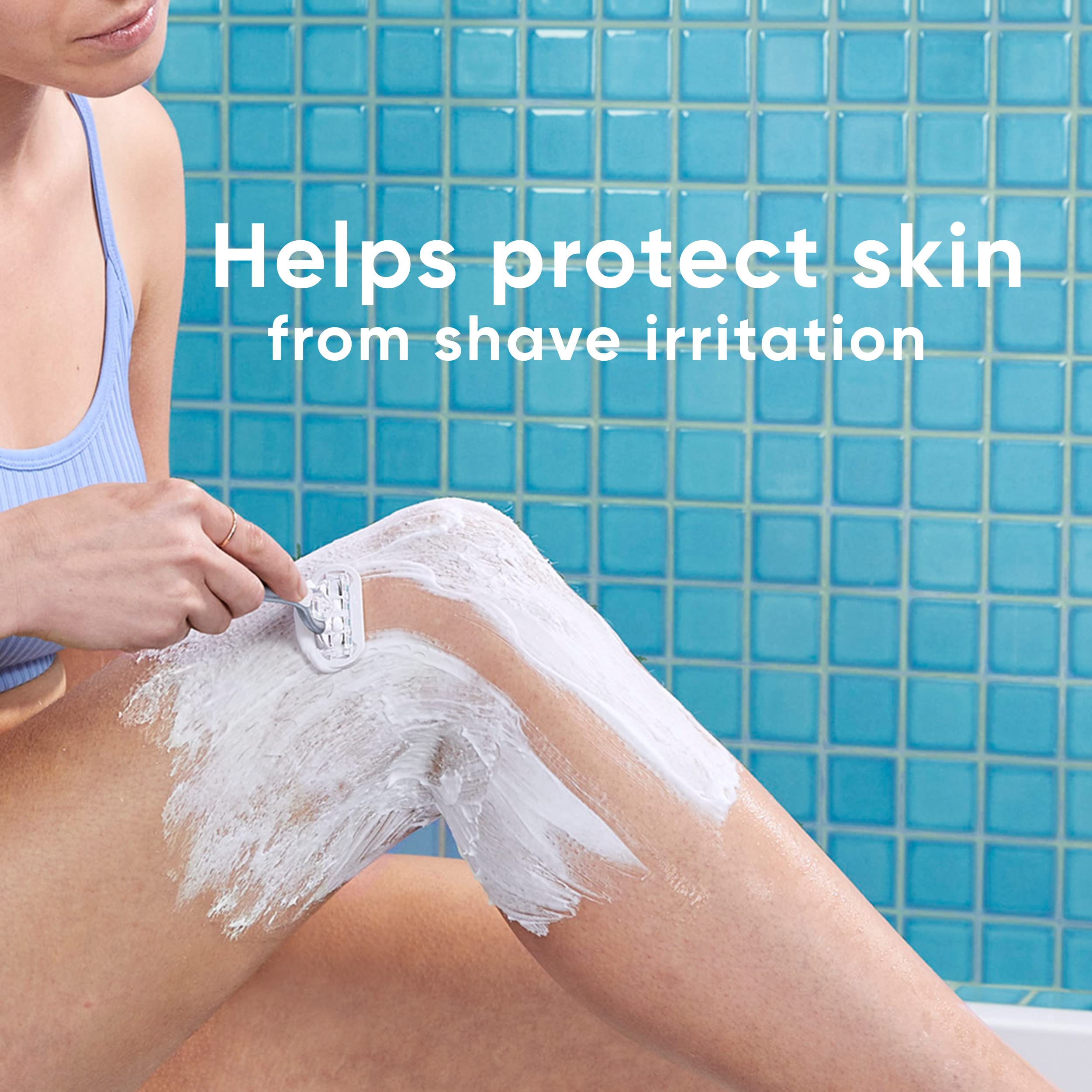Gillette Venus Relaxing Coconut Shave Gel free from parabens and dyes for sensitive skin.