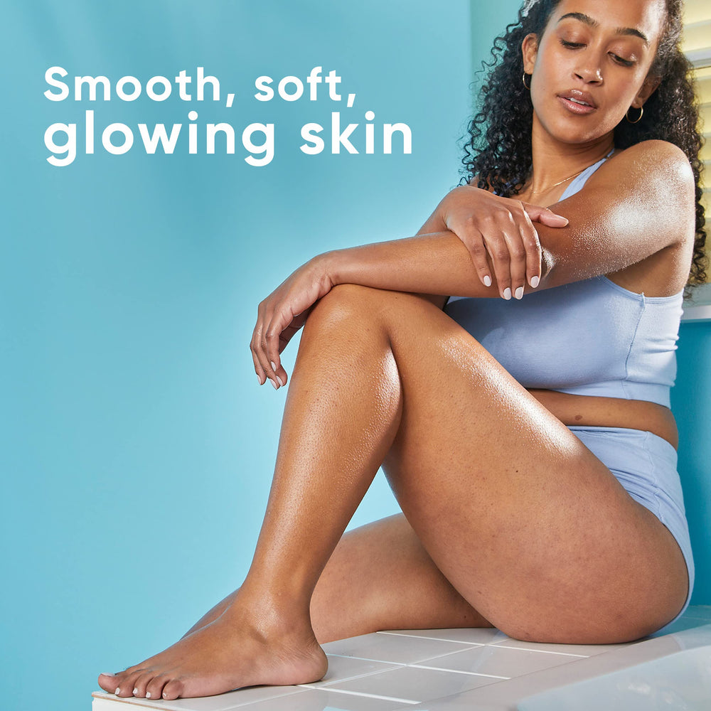 Gillette Venus Relaxing Coconut Shave Gel spa-like routine for a relaxing post-shave moment.