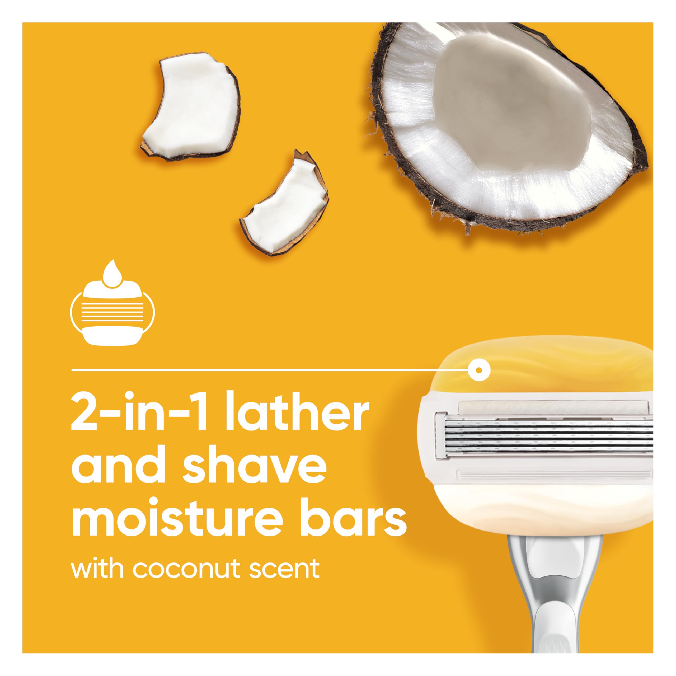 Gillette Venus rust-resistant blades stay sharp over time.