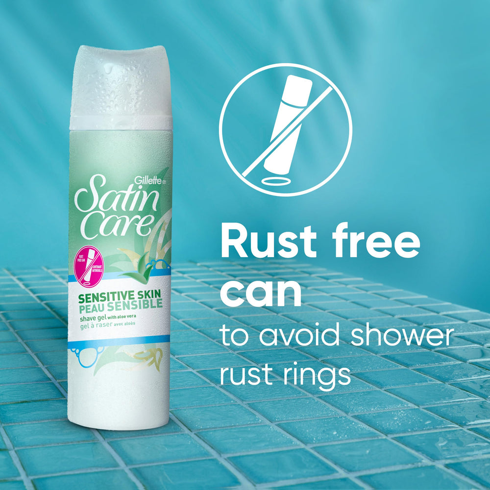 Rich lather from Gillette Venus Satin Care yields satiny-smooth skin