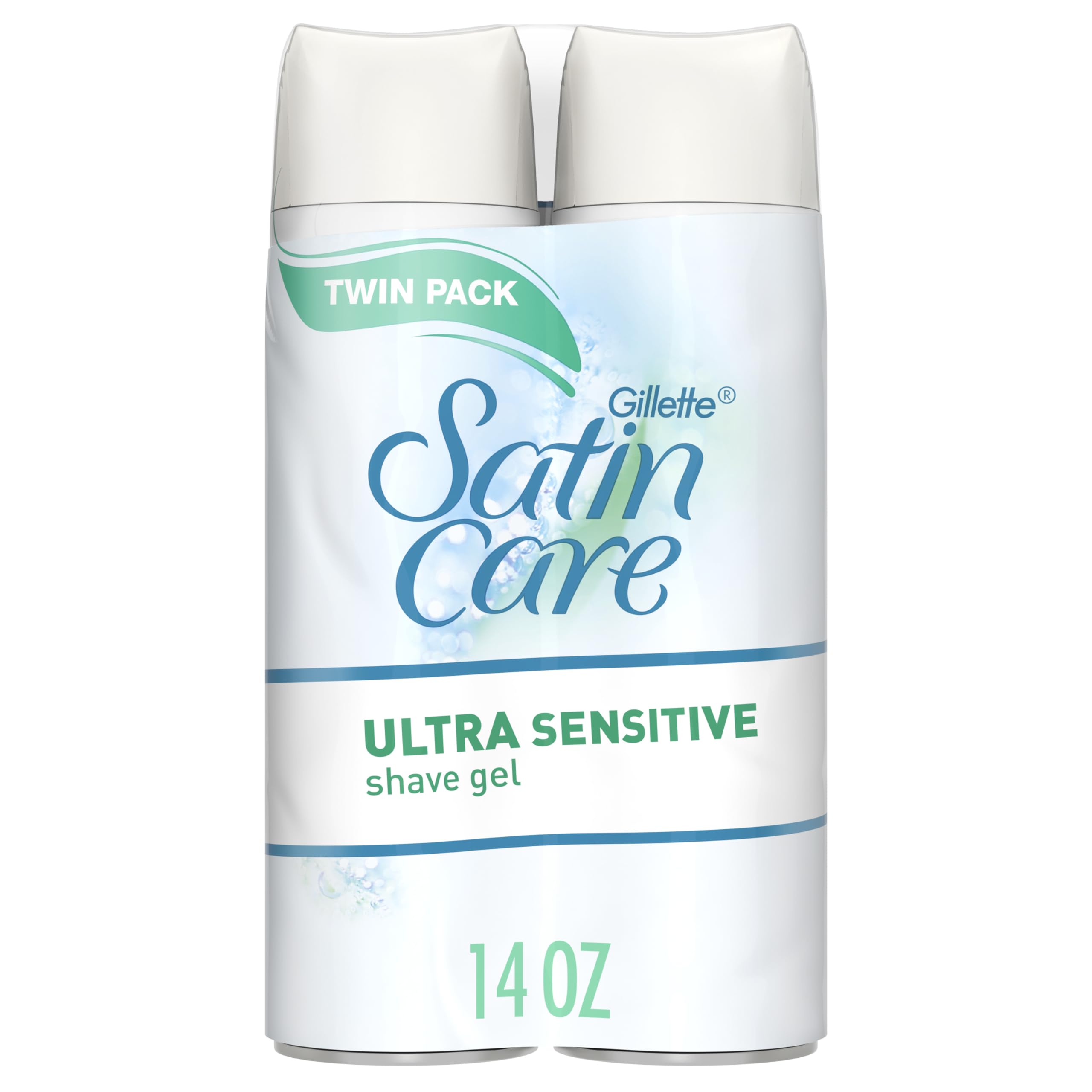 Gillette Venus Satin Care Ultra Sensitive gel tube delivering gentle shaving glide
