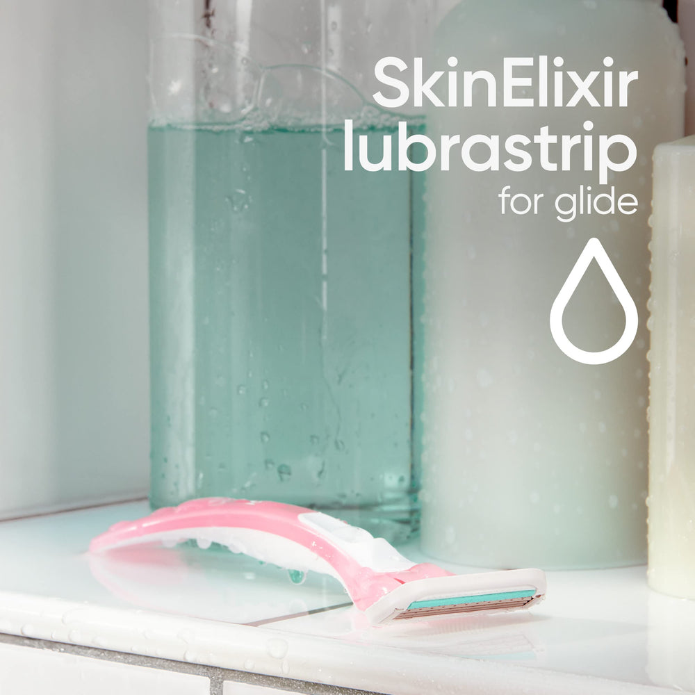 Ergonomic handle on Gillette Venus Sensitive for secure control.