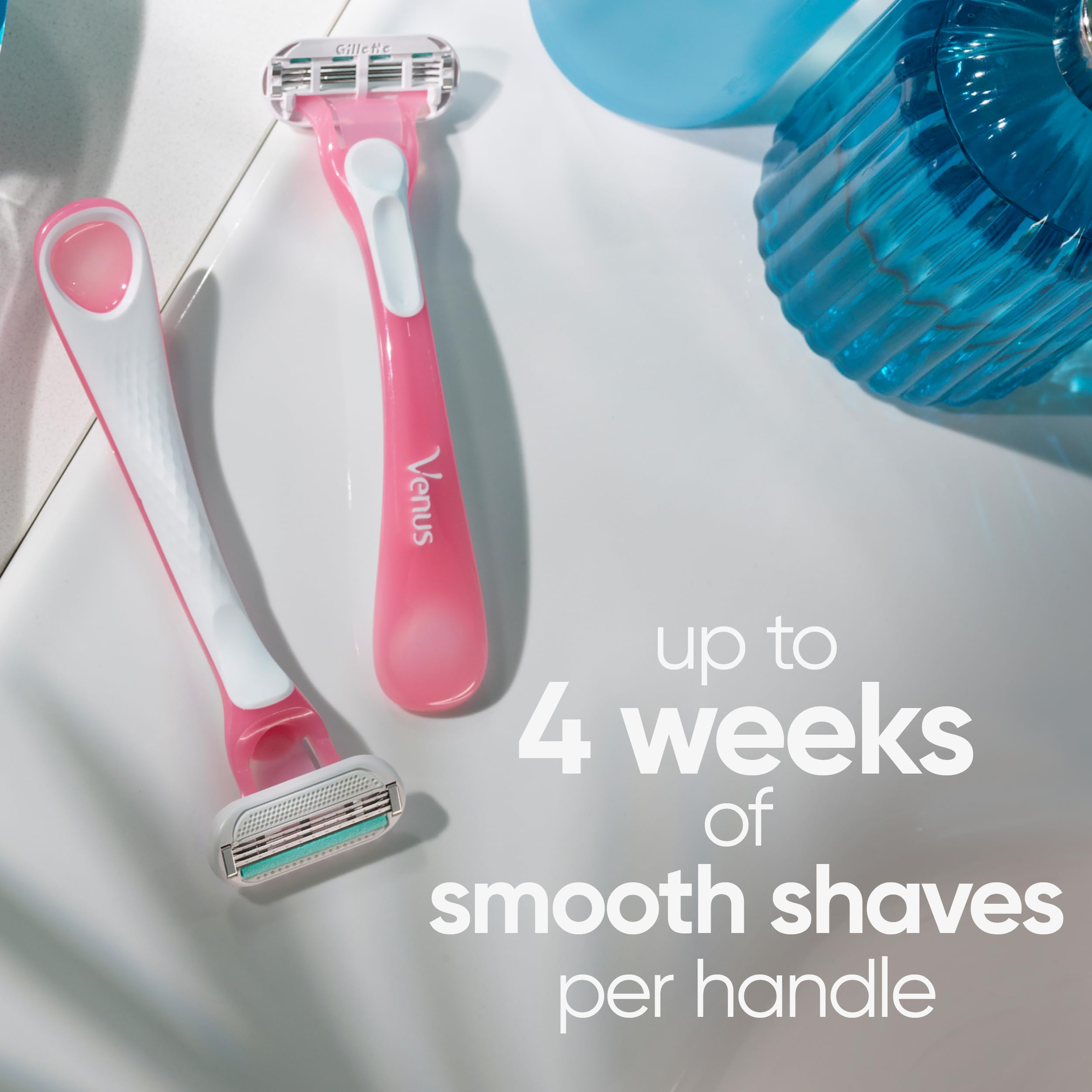 Moisture Rich Strip shown on Gillette Venus Sensitive for extra glide.