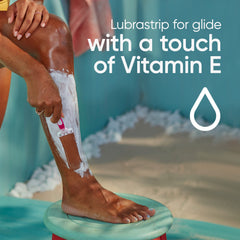 Gillette Venus Simply3 microfins protect skin to help reduce nicks.