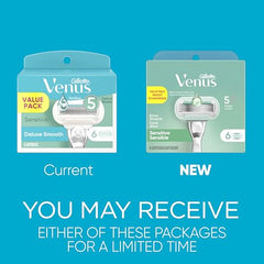 Gillette Venus skin-elixir lubrication strip close-up highlights smooth glide