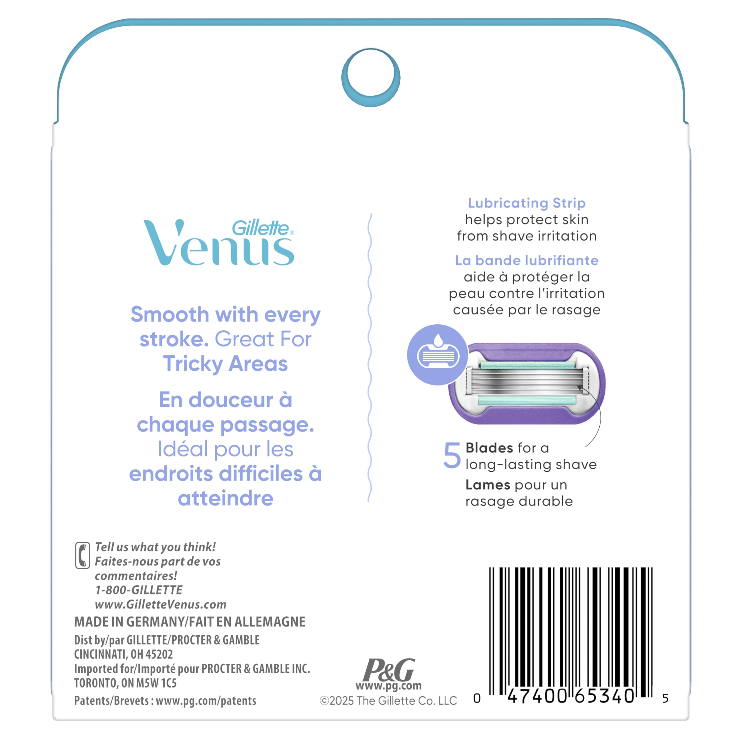 Smooth shave on hard-to-reach areas with Deluxe Swirl refills