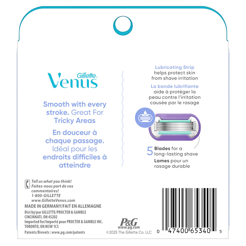 Smooth shave on hard-to-reach areas with Deluxe Swirl refills