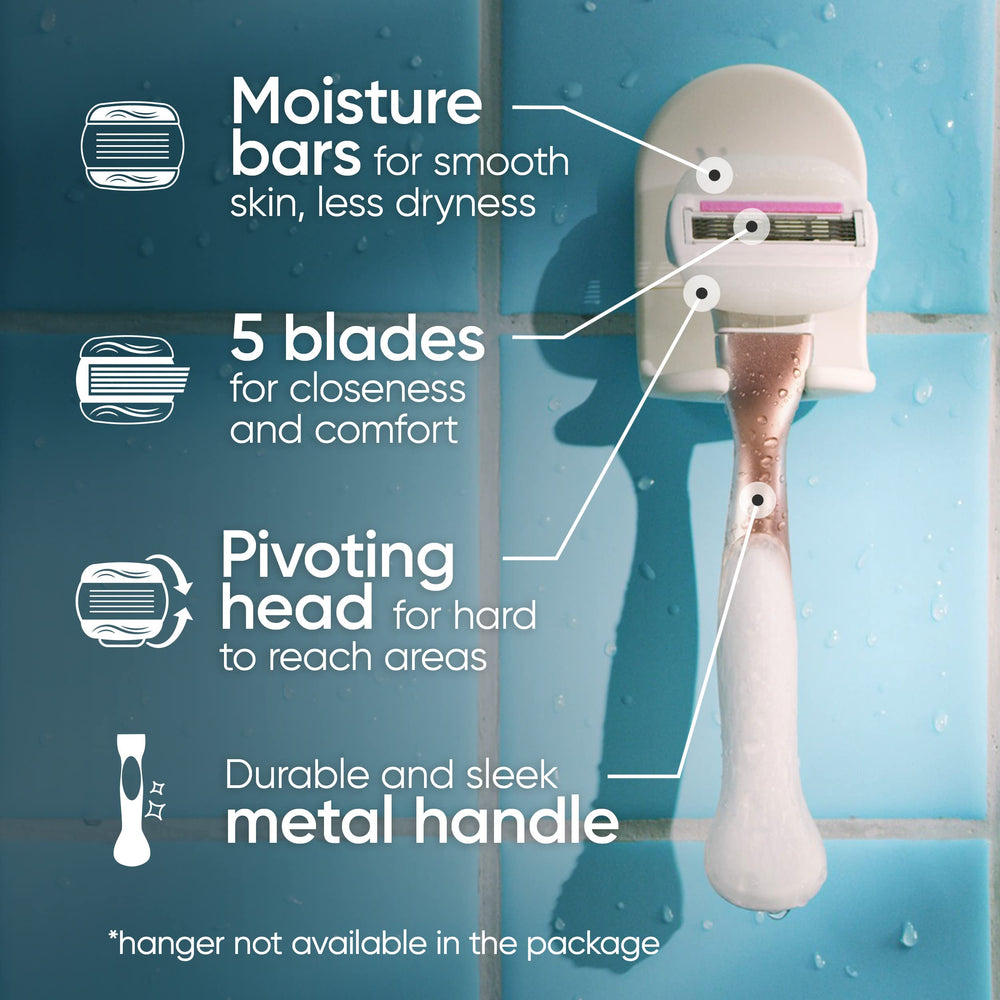 Sugarberry scented moisture bars provide a pleasant fragrance during shaving