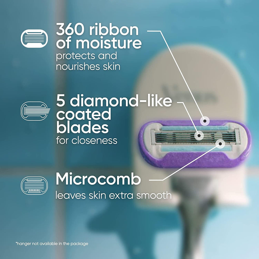 Gillette Venus Swirl blades with diamond-like coating for close cutting