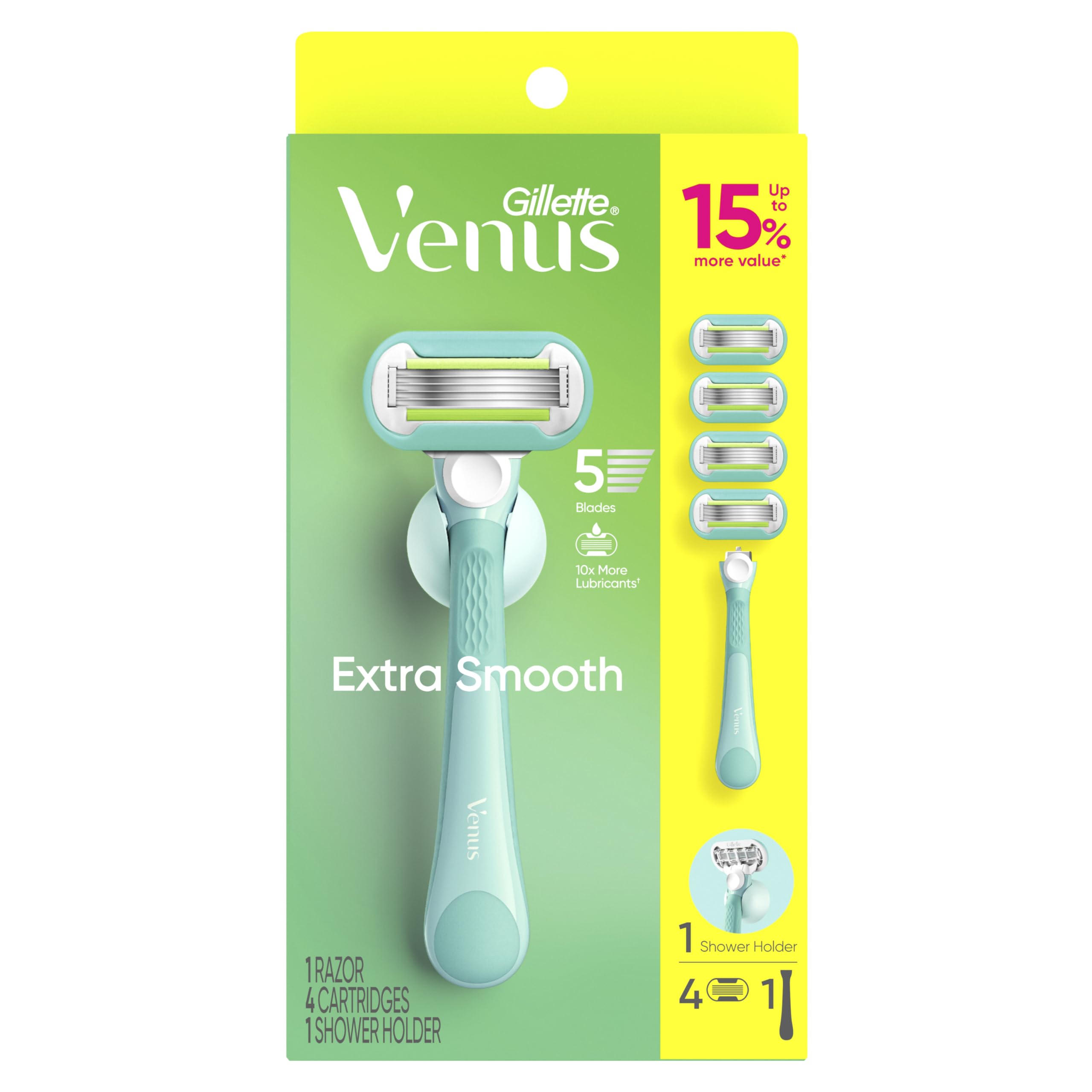 Wet-dry ready design for versatile shaving options.