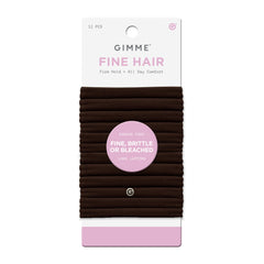 GIMME Beauty bandas elásticas para cabello fino con agarre suave en cola de caballo.