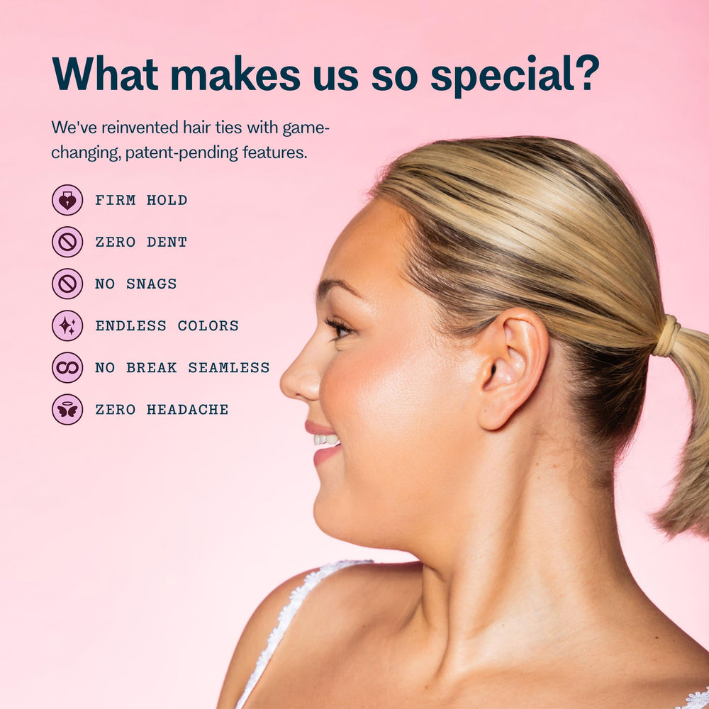 GIMME Bandas slim-fit para cabello extra fino, sujeción suave.