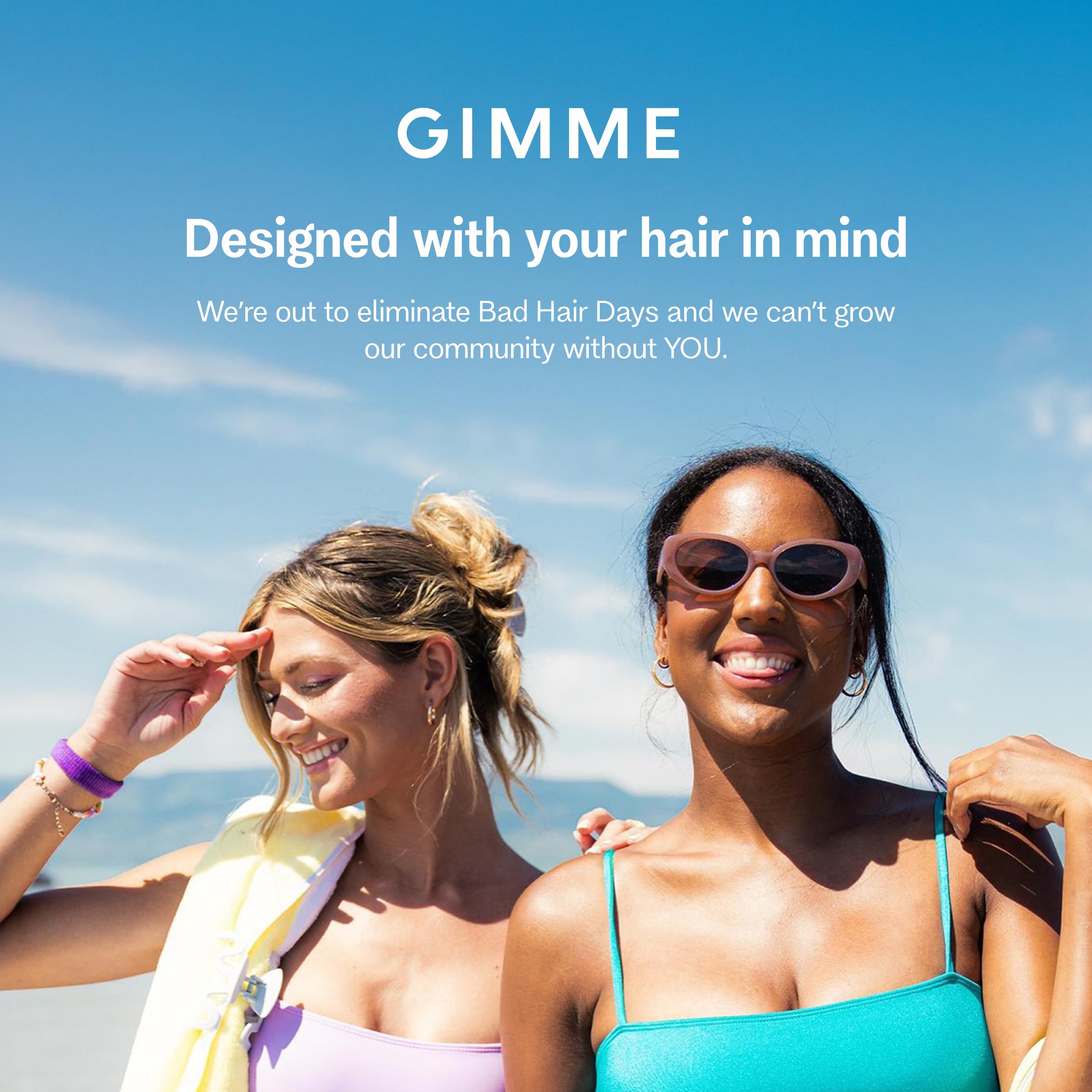GIMME thick hair updo clip keeps buns securely in place.