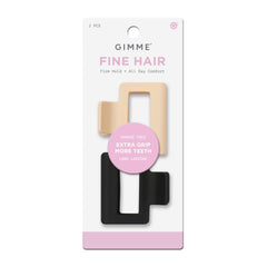 Gimme Beauty Fine Hair Extra Grip Clip with extra teeth for secure hold on thin hair.