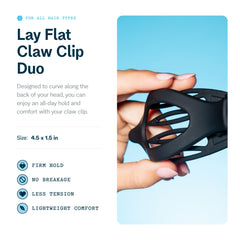 Gimme Beauty Lay Flat Curved Clip in tortoise offers secure all day hold