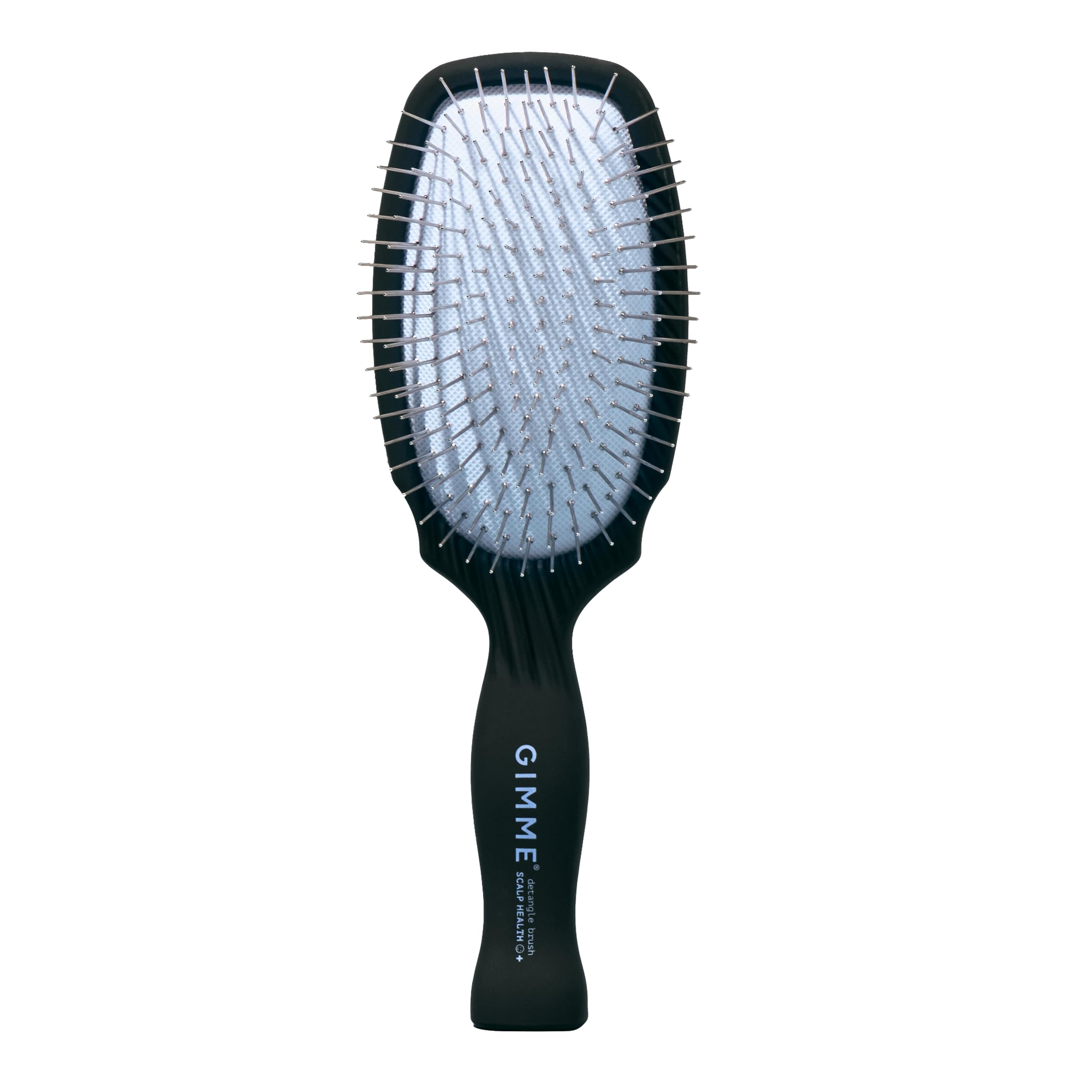 GIMME Beauty Metal Bristle Brush with stainless steel bristles detangles smoothly.