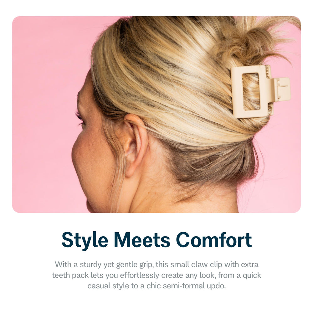 Gimme Beauty extra teeth pattern helps grip fine hair without slipping.