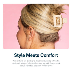 Gimme Beauty extra teeth pattern helps grip fine hair without slipping.
