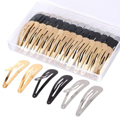 Gingbiss gold snap hair clip with storage box for daily styling.