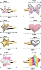 Gingbiss heart-shaped hair clip decorates tresses with cute charm.