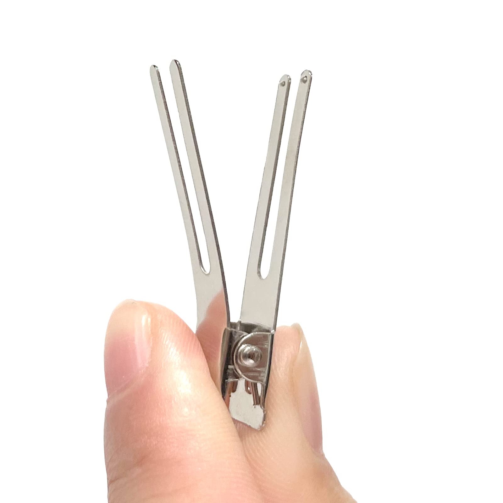 Pinzas Gingbiss cocodilo para peinado durante maquillaje.