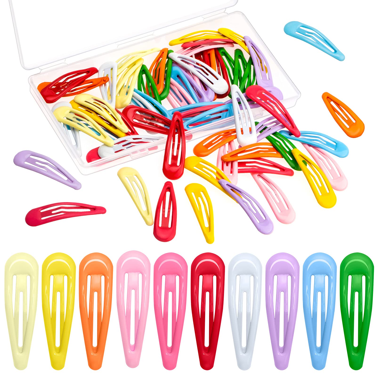 Pinzas Gingbiss 2 pulgadas con silicona para cabello suave y protegido.