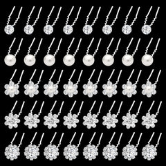 Gingbiss hair pin with single diamond rhinestones adds sparkle to bridesmaids updos