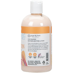 Ginger Lily Farms Botanicals Coco Mango texture showing quick absorption for smooth skin.