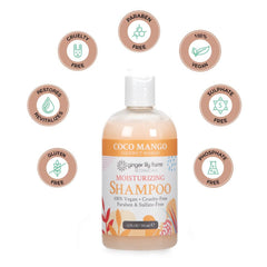 Ginger Lily Farms Coco Mango scent drops evoke tropical mood during routine.