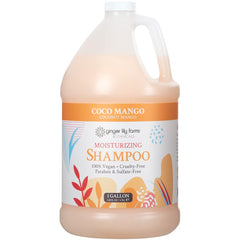 Ginger Lily Farms Botanicals Coco Mango shampoo bottle for all hair types providing lasting moisture
