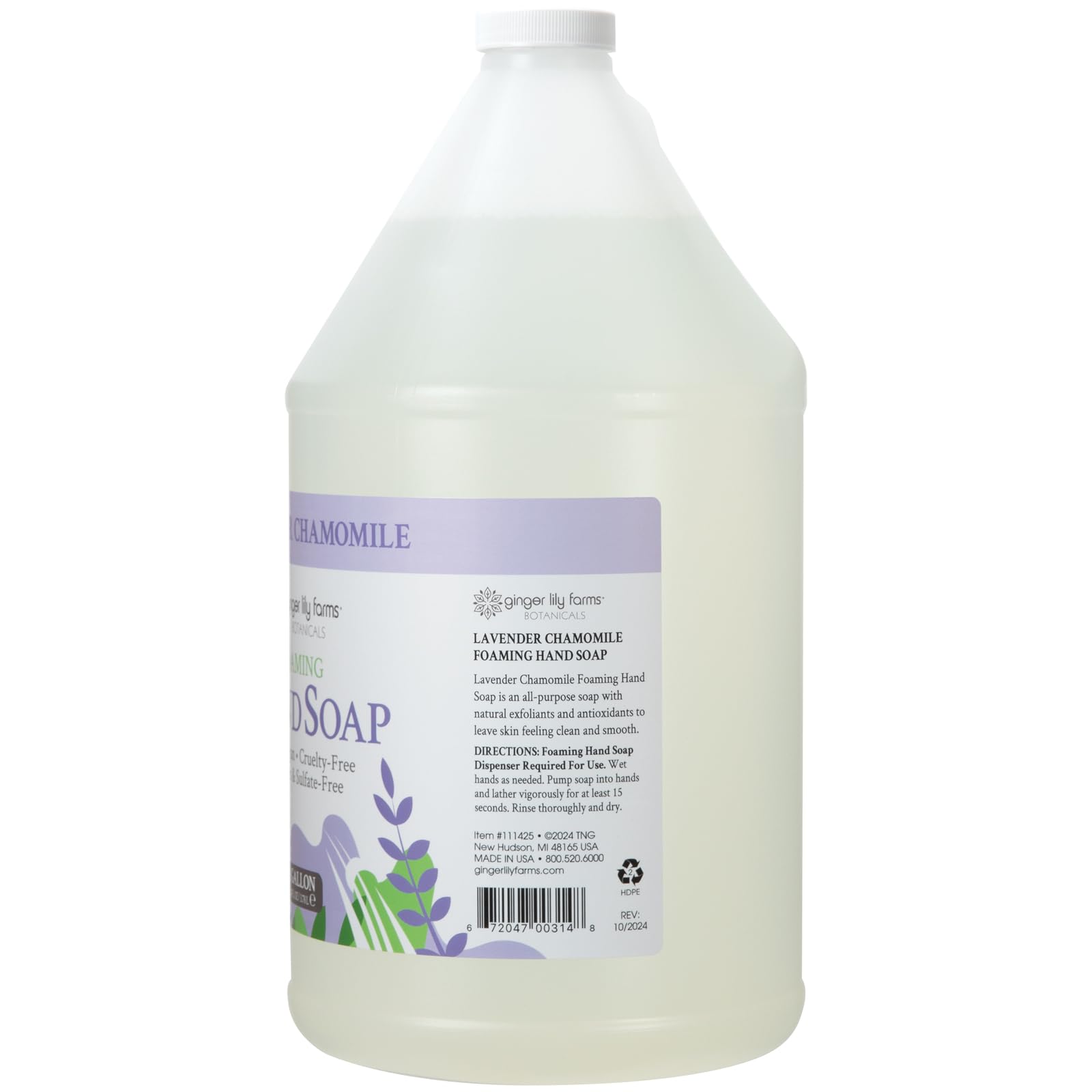Aromas de lavanda camomila, relajantes, ideal para un lavado suave y calmante.